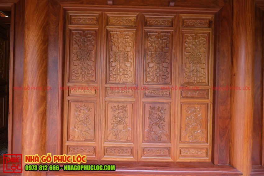 Tìm hiểu ý nghĩa cửa bức bàn nhà gỗ cổ truyền - Nhà Gỗ Lim Cổ Truyền